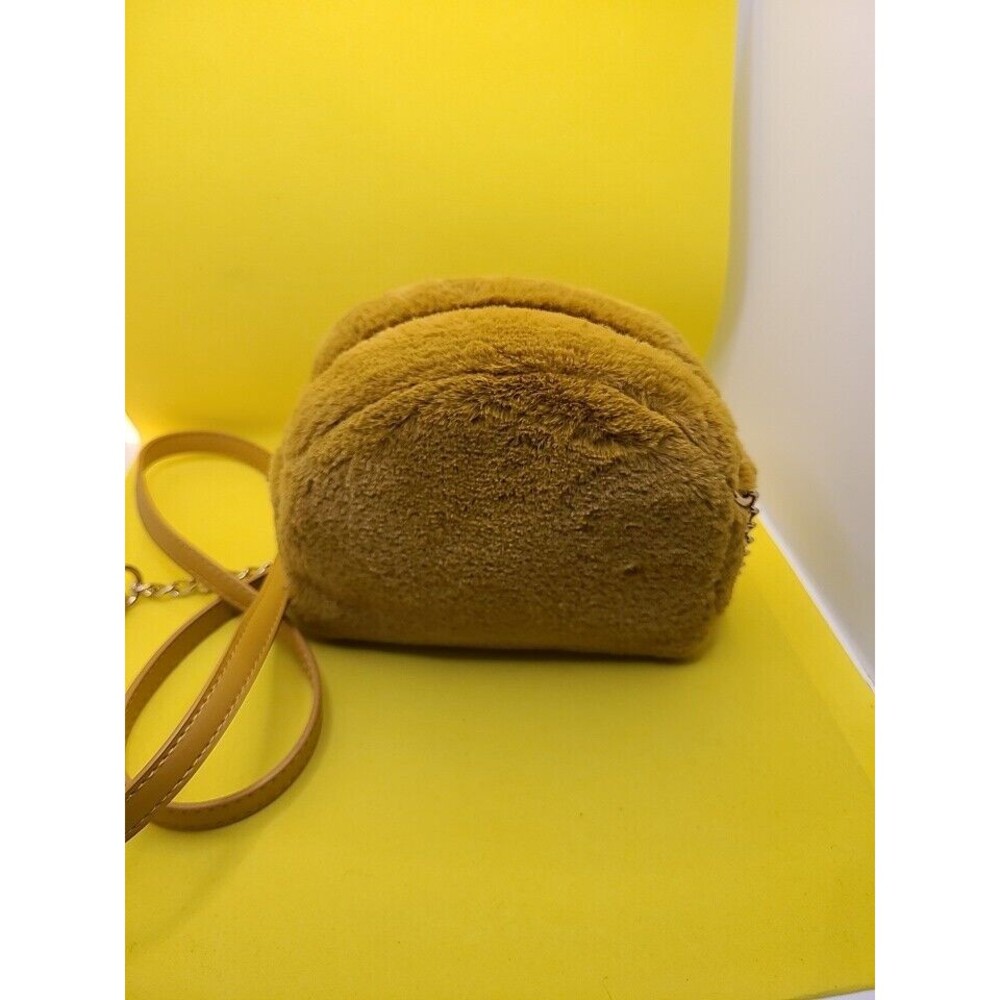 Target A New Day Gold Fur Gold Chain Clutch Purse